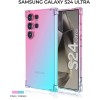 Силиконовый чехол для Galaxy S24 Ultra Krieger Mix 1.5мм противоударный Розово-зеленый