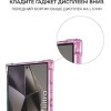 Силиконовый чехол для Galaxy S24 Ultra Krieger Mix 1.5мм противоударный Розово-зеленый