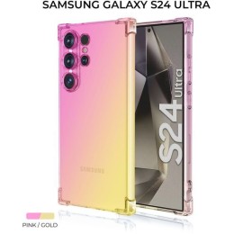 Силиконовый чехол для Galaxy S24 Ultra Krieger Mix 1.5мм противоударный Розово-золотой