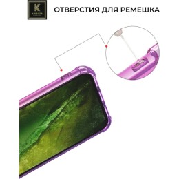 Силиконовый чехол для Google Pixel 8a Krieger Mix 1.5мм противоударный Розово-фиолетовый