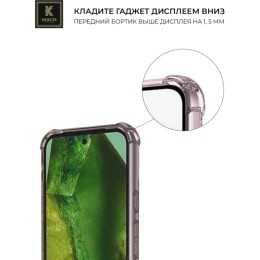 Силиконовый чехол для Google Pixel 8a Krieger Mix 1.5мм противоударный Матово-золотой