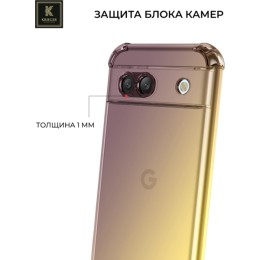 Силиконовый чехол для Google Pixel 8a Krieger Mix 1.5мм противоударный Матово-золотой