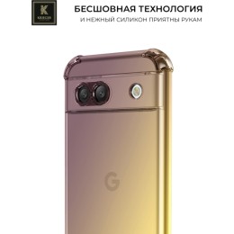 Силиконовый чехол для Google Pixel 8a Krieger Mix 1.5мм противоударный Матово-золотой