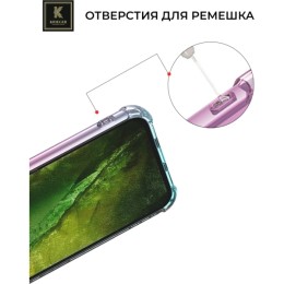 Силиконовый чехол для Google Pixel 8a Krieger Mix 1.5мм противоударный Розово-зеленый