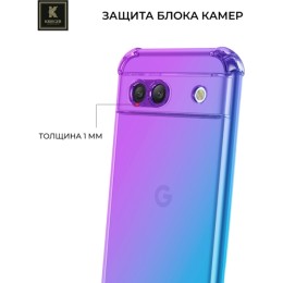 Силиконовый чехол для Google Pixel 8a Krieger Mix 1.5мм противоударный Фиолетово-синий