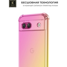Силиконовый чехол для Google Pixel 8a Krieger Mix 1.5мм противоударный Розово-золотой