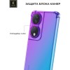 Силиконовый чехол для Honor X7b Krieger Mix 1.5мм противоударный Фиолетово-синий