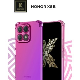 Силиконовый чехол для Honor X8b Krieger Mix 1.5мм противоударный Розово-фиолетовый