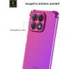 Силиконовый чехол для Honor X8b Krieger Mix 1.5мм противоударный Розово-фиолетовый