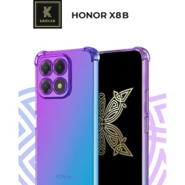 Силиконовый чехол для Honor X8b Krieger Mix 1.5мм противоударный Фиолетово-синий