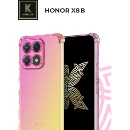 Силиконовый чехол для Honor X8b Krieger Mix 1.5мм противоударный Розово-золотой