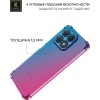 Силиконовый чехол для Honor X8b Krieger Mix 1.5мм противоударный Сине-розовый