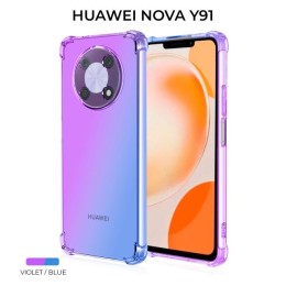 Силиконовый чехол для Huawei Nova Y91 Krieger Mix 1.5мм противоударный Фиолетово-синий