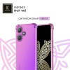 Силиконовый чехол для Infinix Hot 40i Krieger Mix 1.5мм противоударный Розово-фиолетовый