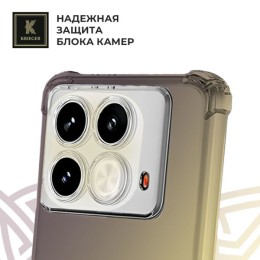 Силиконовый чехол для Infinix Note 40 Krieger Mix 1.5мм противоударный Матово-золотой