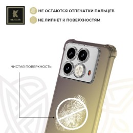 Силиконовый чехол для Infinix Note 40 Krieger Mix 1.5мм противоударный Матово-золотой