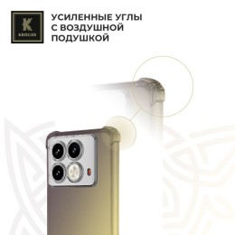 Силиконовый чехол для Infinix Note 40 Krieger Mix 1.5мм противоударный Матово-золотой