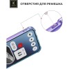 Силиконовый чехол для Nothing Phone (2a) Krieger Mix 1.5мм противоударный Фиолетово-синий