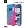 Силиконовый чехол для Nothing Phone (2a) Krieger Mix 1.5мм противоударный Сине-розовый