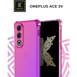 Силиконовый чехол для OnePlus Ace 3V Krieger Mix 1.5мм противоударный Розово-фиолетовый