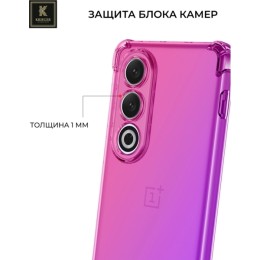 Силиконовый чехол для OnePlus Ace 3V Krieger Mix 1.5мм противоударный Розово-фиолетовый