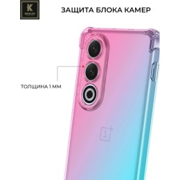 Силиконовый чехол для OnePlus Ace 3V Krieger Mix 1.5мм противоударный Розово-зеленый