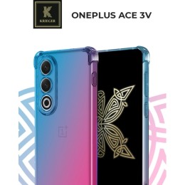 Силиконовый чехол для OnePlus Ace 3V Krieger Mix 1.5мм противоударный Сине-розовый