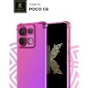 Силиконовый чехол для Xiaomi Poco X6 Krieger Mix 1.5мм противоударный Розово-фиолетовый