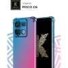 Силиконовый чехол для Xiaomi Poco X6 Krieger Mix 1.5мм противоударный Сине-розовый