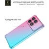 Силиконовый чехол для Xiaomi Poco X6 Pro Krieger Mix 1.5мм противоударный Розово-зеленый