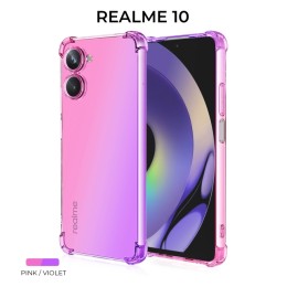 Силиконовый чехол для Realme 10 4G Krieger Mix 1.5мм противоударный Розово фиолетовый