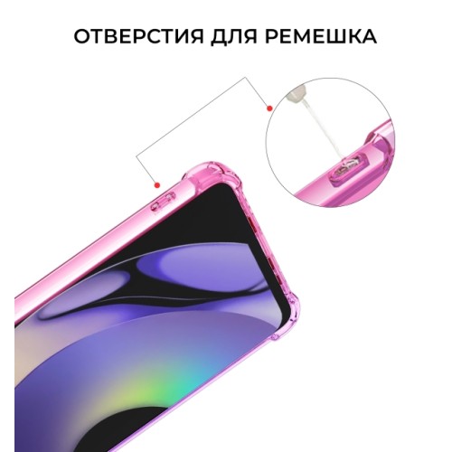 Силиконовый чехол для Realme 10 4G Krieger Mix 1.5мм противоударный Розово фиолетовый