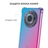 Силиконовый чехол для Realme 11 Pro / Realme 11 Pro+ Krieger Mix 1.5мм противоударный Сине розовый