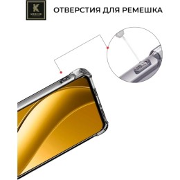 Силиконовый чехол для Realme 12 Krieger Mix 1.5мм противоударный Прозрачный