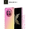 Силиконовый чехол для Realme 12+ Krieger Mix 1.5мм противоударный Розово-золотой