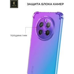 Силиконовый чехол для Realme 12 Pro+ Krieger Mix 1.5мм противоударный Фиолетово-синий
