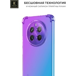 Силиконовый чехол для Realme 12 Pro+ Krieger Mix 1.5мм противоударный Фиолетово-синий