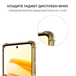 Силиконовый чехол для Realme C55 / Narzo N55 Krieger Mix 1.5мм противоударный Прозрачный