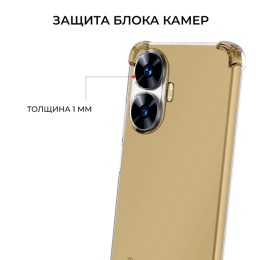 Силиконовый чехол для Realme C55 / Narzo N55 Krieger Mix 1.5мм противоударный Прозрачный