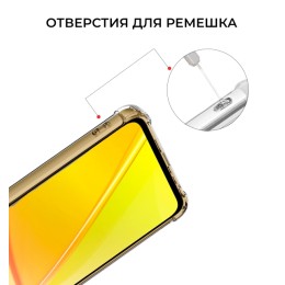 Силиконовый чехол для Realme C55 / Narzo N55 Krieger Mix 1.5мм противоударный Прозрачный