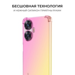 Силиконовый чехол для Realme C55 / Narzo N55 Krieger Mix 1.5мм противоударный Розовоe золотой
