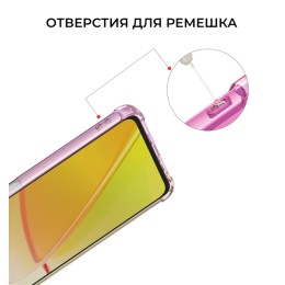 Силиконовый чехол для Realme C55 / Narzo N55 Krieger Mix 1.5мм противоударный Розовоe золотой