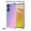 Силиконовый чехол для Realme C55 / Narzo N55 Krieger Mix 1.5мм противоударный Сине розовый