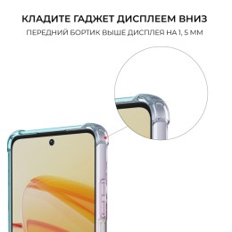 Силиконовый чехол для Realme C55 / Narzo N55 Krieger Mix 1.5мм противоударный Розово зеленый