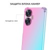 Силиконовый чехол для Realme C55 / Narzo N55 Krieger Mix 1.5мм противоударный Розово зеленый