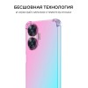 Силиконовый чехол для Realme C55 / Narzo N55 Krieger Mix 1.5мм противоударный Розово зеленый