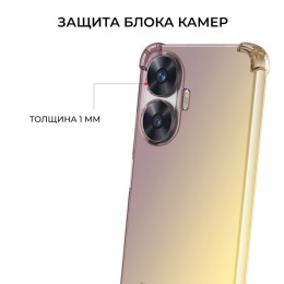 Силиконовый чехол для Realme C55 / Narzo N55 Krieger Mix 1.5мм противоударный Матово золотой