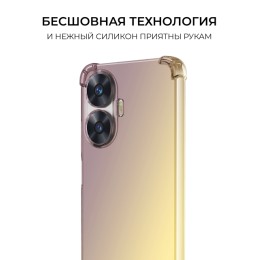 Силиконовый чехол для Realme C55 / Narzo N55 Krieger Mix 1.5мм противоударный Матово золотой