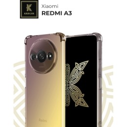 Силиконовый чехол для Xiaomi Redmi A3 Krieger Mix 1.5мм противоударный Матово-золотой