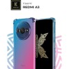 Силиконовый чехол для Xiaomi Redmi A3 Krieger Mix 1.5мм противоударный Сине-розовый